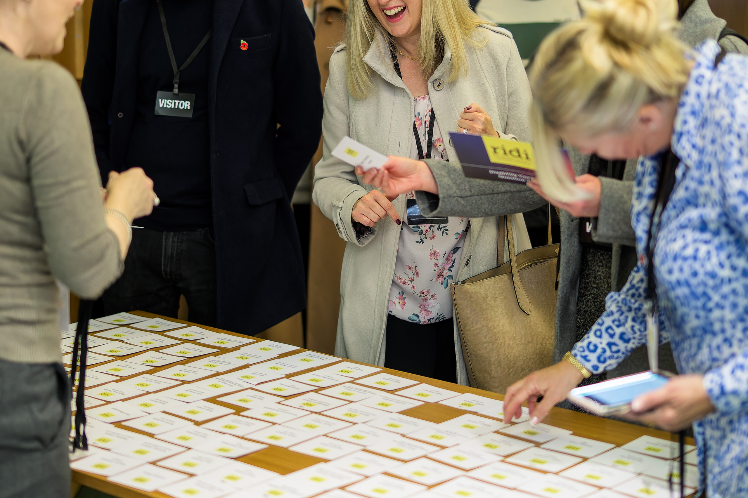 Attendable team welcoming delegates at an event